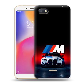 Силиконовый противоударный чехол на Xiaomi RedMi 6A с принтом БМВ BMW Силиконовый противоударный чехол на Xiaomi RedMi 6A с принтом БМВ BMW