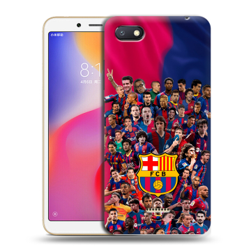Силиконовый противоударный чехол на Xiaomi RedMi 6A с принтом Барселона Barcelona Силиконовый противоударный чехол на Xiaomi RedMi 6A с принтом Барселона Barcelona