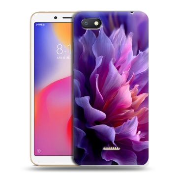 Силиконовый противоударный чехол на Xiaomi RedMi 6A с принтом женский цветы Силиконовый противоударный чехол на Xiaomi RedMi 6A с принтом женский цветы