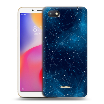 Силиконовый противоударный чехол на Xiaomi RedMi 6A с принтом Космос звезды Силиконовый противоударный чехол на Xiaomi RedMi 6A с принтом Космос звезды