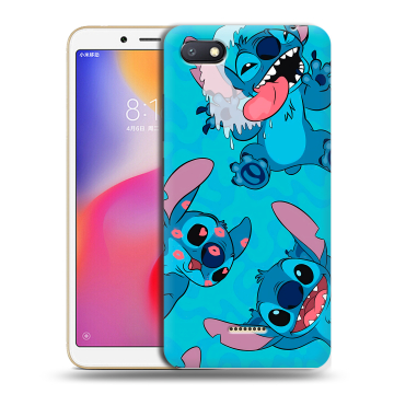 Силиконовый противоударный чехол на Xiaomi RedMi 6A с принтом Лило и Стич Силиконовый противоударный чехол на Xiaomi RedMi 6A с принтом Лило и Стич