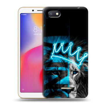 Силиконовый противоударный чехол на Xiaomi RedMi 6A с принтом Король лев Силиконовый противоударный чехол на Xiaomi RedMi 6A с принтом Король лев