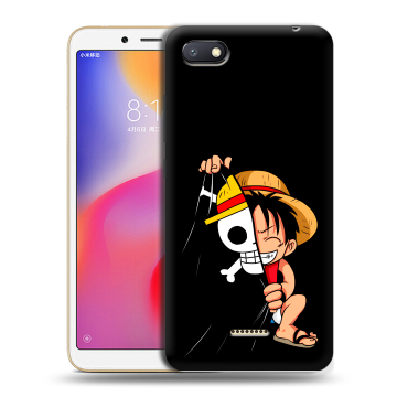 Силиконовый противоударный чехол на Xiaomi RedMi 6A с принтом One Piece Ван Пис Силиконовый противоударный чехол на Xiaomi RedMi 6A с принтом One Piece Ван Пис