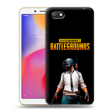Силиконовый противоударный чехол на Xiaomi RedMi 6A с принтом PUGB ПАГБ Силиконовый противоударный чехол на Xiaomi RedMi 6A с принтом PUGB ПАГБ