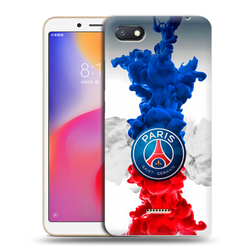 Силиконовый противоударный чехол на Xiaomi RedMi 6A с принтом PSG ПСЖ Силиконовый противоударный чехол на Xiaomi RedMi 6A с принтом PSG ПСЖ