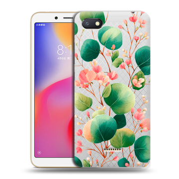 Силиконовый противоударный чехол на Xiaomi RedMi 6A с принтом женский Силиконовый противоударный чехол на Xiaomi RedMi 6A с принтом женский