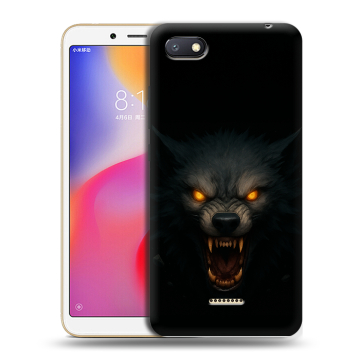 Силиконовый противоударный чехол на Xiaomi RedMi 6A с принтом Волк Силиконовый противоударный чехол на Xiaomi RedMi 6A с принтом Волк