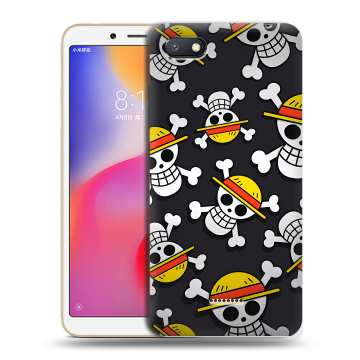 Силиконовый противоударный чехол на Xiaomi RedMi 6A с принтом One Piece Ван Пис Силиконовый противоударный чехол на Xiaomi RedMi 6A с принтом One Piece Ван Пис