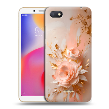 Силиконовый противоударный чехол на Xiaomi RedMi 6A с принтом женский Силиконовый противоударный чехол на Xiaomi RedMi 6A с принтом женский