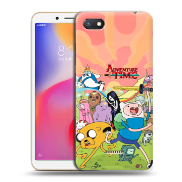 Силиконовый противоударный чехол на Xiaomi RedMi 6A с принтом Adventure time Время приключений Силиконовый противоударный чехол на Xiaomi RedMi 6A с принтом Adventure time Время приключений