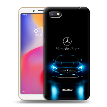 Силиконовый противоударный чехол на Xiaomi RedMi 6A с принтом Mercedes Мерседес Силиконовый противоударный чехол на Xiaomi RedMi 6A с принтом Mercedes Мерседес