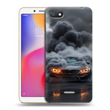 Силиконовый противоударный чехол на Xiaomi RedMi 6A с принтом BMW БМВ Силиконовый противоударный чехол на Xiaomi RedMi 6A с принтом BMW БМВ
