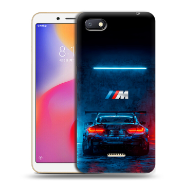Силиконовый противоударный чехол на Xiaomi RedMi 6A с принтом BMW БМВ Силиконовый противоударный чехол на Xiaomi RedMi 6A с принтом BMW БМВ