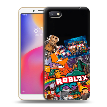 Силиконовый противоударный чехол на Xiaomi RedMi 6A с принтом Roblox Роблокс Силиконовый противоударный чехол на Xiaomi RedMi 6A с принтом Roblox Роблокс