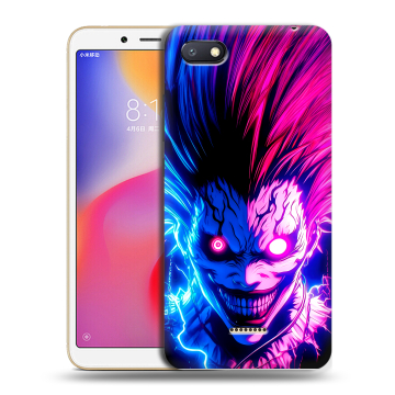 Силиконовый противоударный чехол на Xiaomi RedMi 6A с принтом Death note Тетрадь смерти Силиконовый противоударный чехол на Xiaomi RedMi 6A с принтом Death note Тетрадь смерти