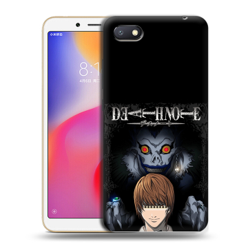 Силиконовый противоударный чехол на Xiaomi RedMi 6A с принтом Death note Тетрадь смерти Силиконовый противоударный чехол на Xiaomi RedMi 6A с принтом Death note Тетрадь смерти