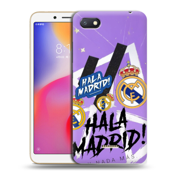 Силиконовый противоударный чехол на Xiaomi RedMi 6A с принтом Real Madrid Реал Мадрид Силиконовый противоударный чехол на Xiaomi RedMi 6A с принтом Real Madrid Реал Мадрид