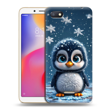Силиконовый противоударный чехол на Xiaomi RedMi 6A с принтом Новый год Силиконовый противоударный чехол на Xiaomi RedMi 6A с принтом Новый год