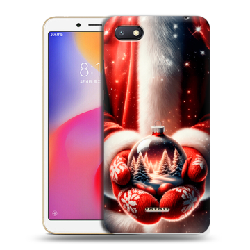 Силиконовый противоударный чехол на Xiaomi RedMi 6A с принтом Новый год Силиконовый противоударный чехол на Xiaomi RedMi 6A с принтом Новый год
