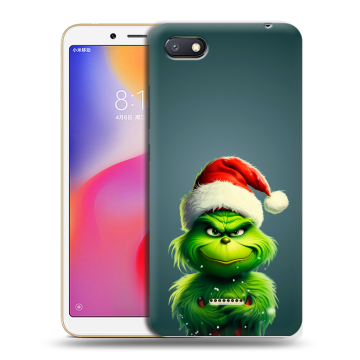 Силиконовый противоударный чехол на Xiaomi RedMi 6A с принтом Новый год Силиконовый противоударный чехол на Xiaomi RedMi 6A с принтом Новый год