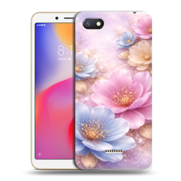 Силиконовый противоударный чехол на Xiaomi RedMi 6A с принтом женский Силиконовый противоударный чехол на Xiaomi RedMi 6A с принтом женский