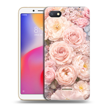 Силиконовый противоударный чехол на Xiaomi RedMi 6A с принтом женский Силиконовый противоударный чехол на Xiaomi RedMi 6A с принтом женский