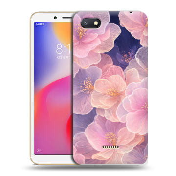 Силиконовый противоударный чехол на Xiaomi RedMi 6A с принтом женский Силиконовый противоударный чехол на Xiaomi RedMi 6A с принтом женский