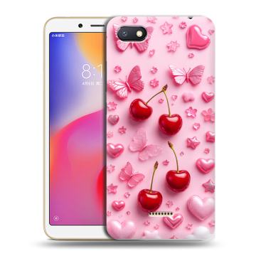 Силиконовый противоударный чехол на Xiaomi RedMi 6A с принтом для девочек Силиконовый противоударный чехол на Xiaomi RedMi 6A с принтом для девочек