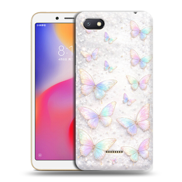 Силиконовый противоударный чехол на Xiaomi RedMi 6A с принтом женский Силиконовый противоударный чехол на Xiaomi RedMi 6A с принтом женский