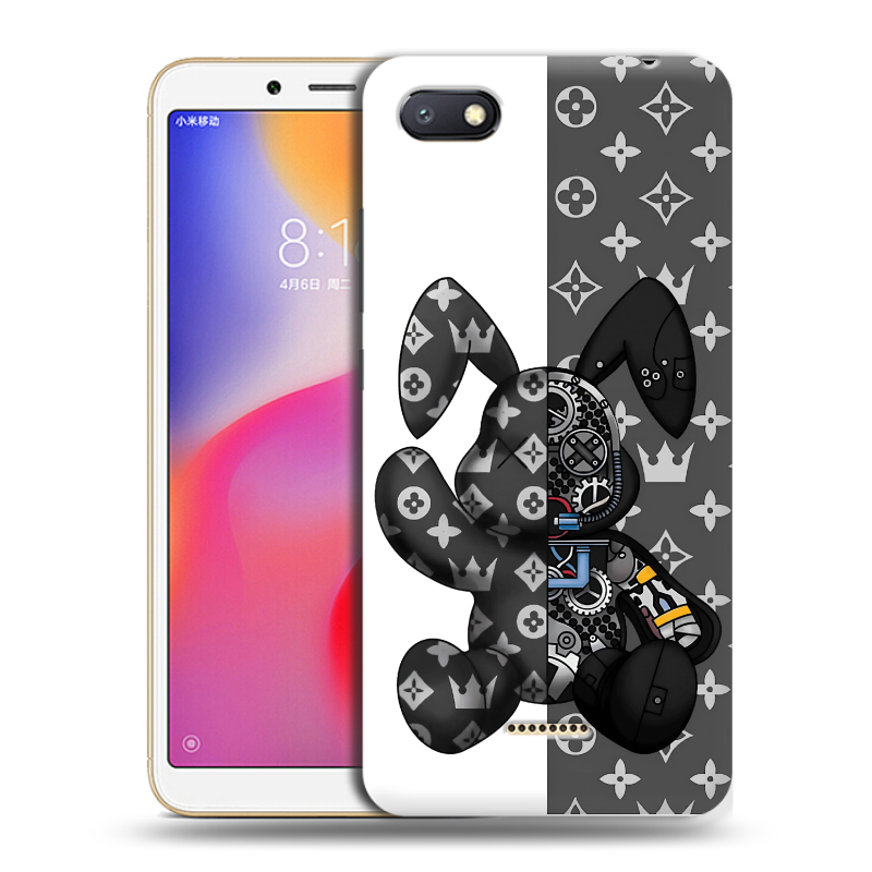 Силиконовый противоударный чехол на Xiaomi RedMi 6A с принтом Луи робот Силиконовый противоударный чехол на Xiaomi RedMi 6A с принтом Луи робот