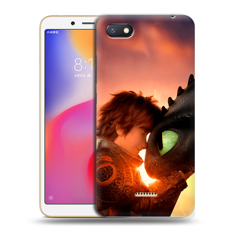 Пластиковый чехол на Xiaomi RedMi 6A с принтом Как приручить дракона Пластиковый чехол на Xiaomi RedMi 6A с принтом Как приручить дракона