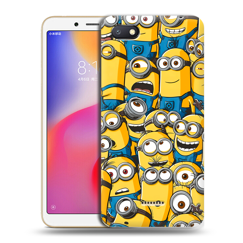 Пластиковый чехол на Xiaomi RedMi 6A с принтом Миньоны Пластиковый чехол на Xiaomi RedMi 6A с принтом Миньоны