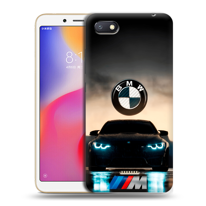 Силиконовый противоударный чехол на Xiaomi RedMi 6A с принтом БМВ BMW Силиконовый противоударный чехол на Xiaomi RedMi 6A с принтом БМВ BMW