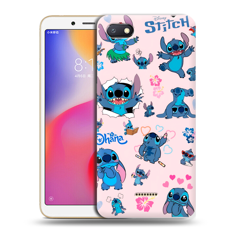 Силиконовый противоударный чехол на Xiaomi RedMi 6A с принтом Лило и Стич Силиконовый противоударный чехол на Xiaomi RedMi 6A с принтом Лило и Стич