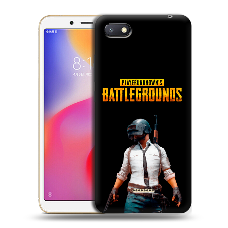 Силиконовый противоударный чехол на Xiaomi RedMi 6A с принтом PUGB ПАГБ Силиконовый противоударный чехол на Xiaomi RedMi 6A с принтом PUGB ПАГБ