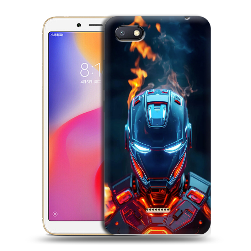 Пластиковый чехол на Xiaomi RedMi 6A с принтом IronMan Железный человек Пластиковый чехол на Xiaomi RedMi 6A с принтом IronMan Железный человек