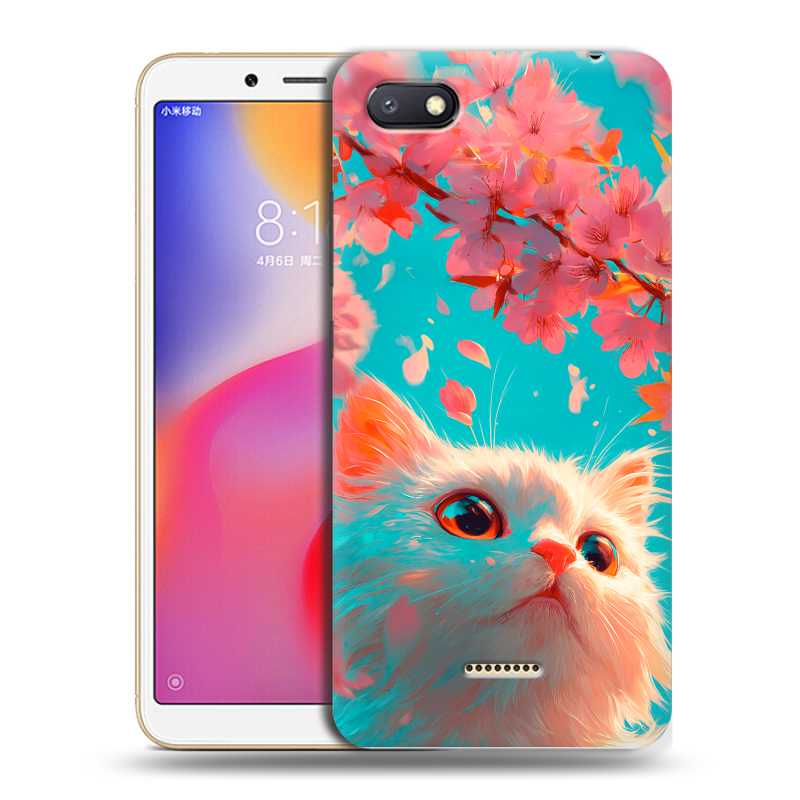 Пластиковый чехол на Xiaomi RedMi 6A с принтом Красивый кот Пластиковый чехол на Xiaomi RedMi 6A с принтом Красивый кот