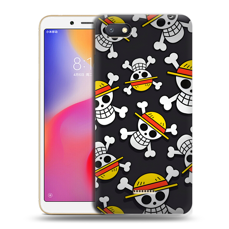 Силиконовый противоударный чехол на Xiaomi RedMi 6A с принтом One Piece Ван Пис Силиконовый противоударный чехол на Xiaomi RedMi 6A с принтом One Piece Ван Пис