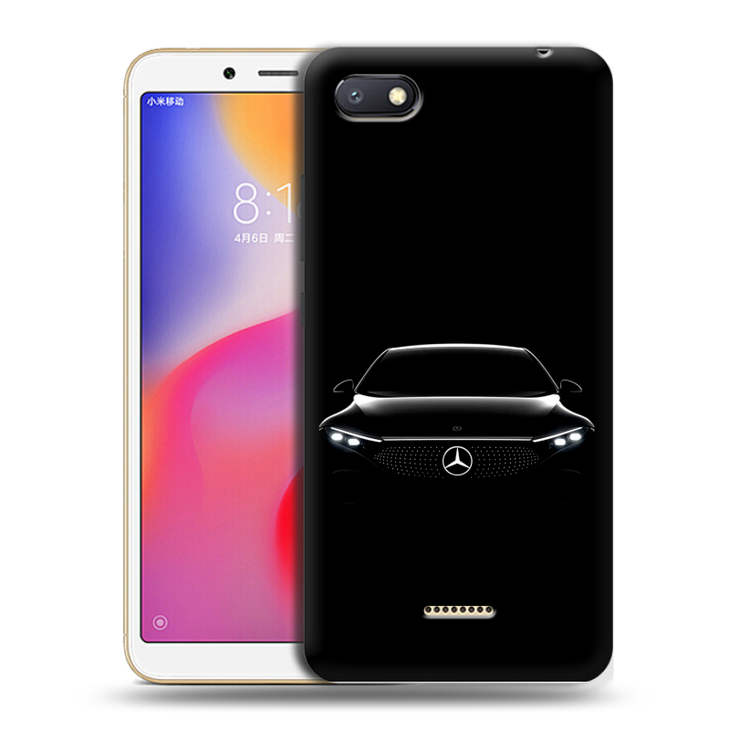Силиконовый противоударный чехол на Xiaomi RedMi 6A с принтом Mercedes Мерседес Силиконовый противоударный чехол на Xiaomi RedMi 6A с принтом Mercedes Мерседес