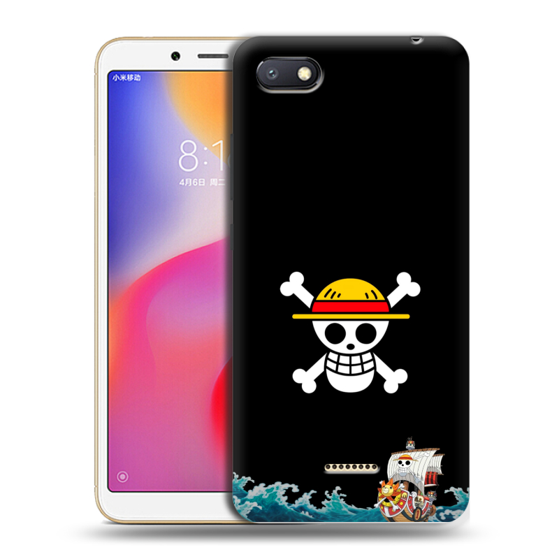 Силиконовый противоударный чехол на Xiaomi RedMi 6A с принтом One Piece Ван Пис Силиконовый противоударный чехол на Xiaomi RedMi 6A с принтом One Piece Ван Пис