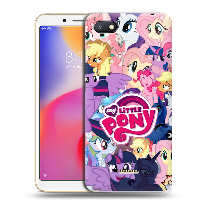 Силиконовый противоударный чехол на Xiaomi RedMi 6A с принтом My little pony Дружба чудо Силиконовый противоударный чехол на Xiaomi RedMi 6A с принтом My little pony Дружба чудо