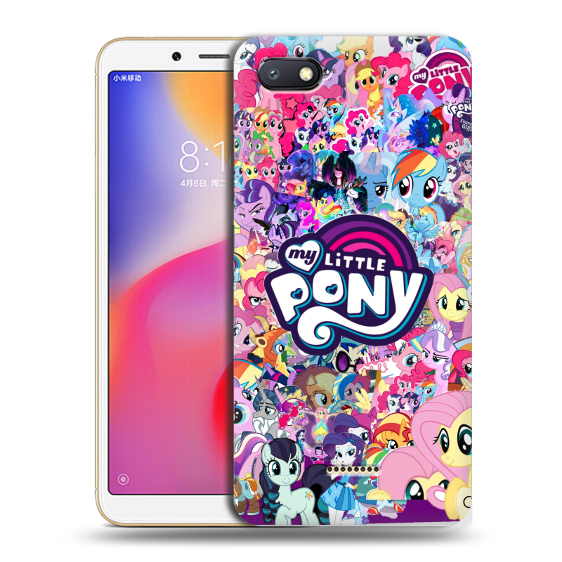 Силиконовый противоударный чехол на Xiaomi RedMi 6A с принтом My little pony Дружба чудо Силиконовый противоударный чехол на Xiaomi RedMi 6A с принтом My little pony Дружба чудо