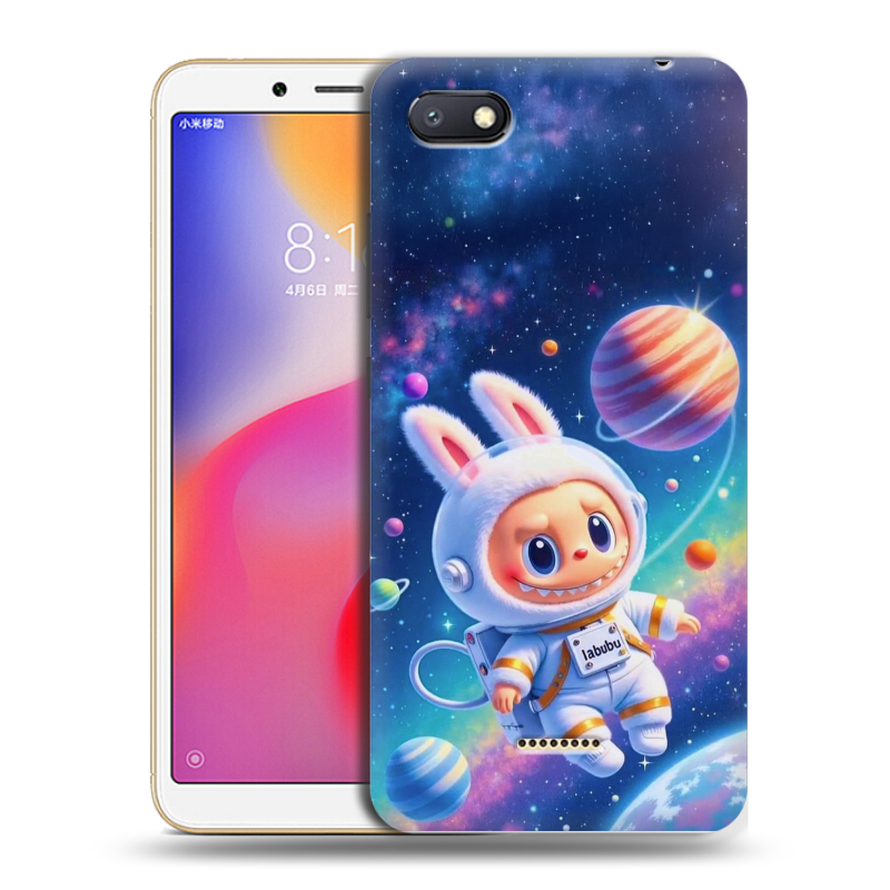 Силиконовый противоударный чехол на Xiaomi RedMi 6A с принтом Labubu Лабубу Силиконовый противоударный чехол на Xiaomi RedMi 6A с принтом Labubu Лабубу