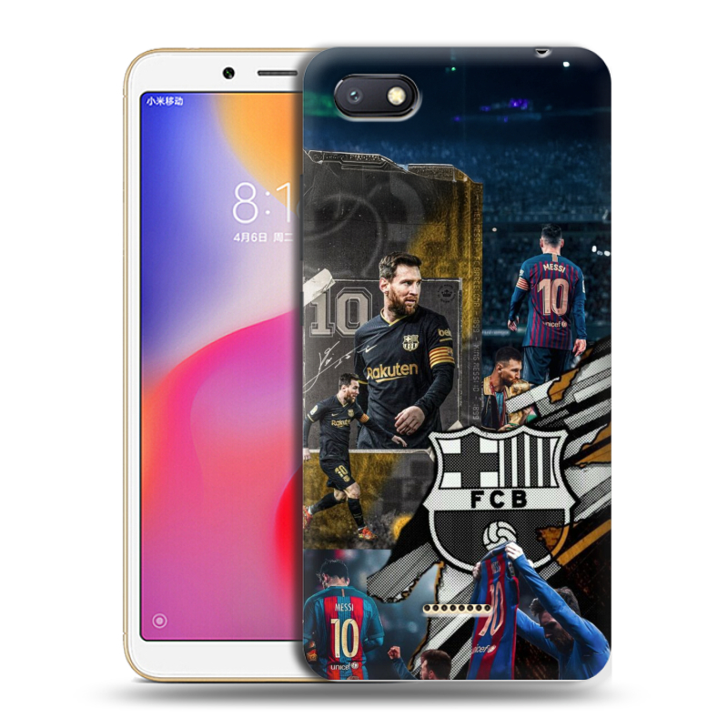 Пластиковый чехол на Xiaomi RedMi 6A с принтом Messi Barcelona Пластиковый чехол на Xiaomi RedMi 6A с принтом Messi Barcelona