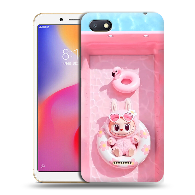 Пластиковый чехол на Xiaomi RedMi 6A с принтом Labubu Лабубу Пластиковый чехол на Xiaomi RedMi 6A с принтом Labubu Лабубу