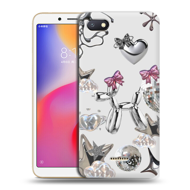 Силиконовый противоударный чехол на Xiaomi RedMi 6A с принтом Y2K Силиконовый противоударный чехол на Xiaomi RedMi 6A с принтом Y2K