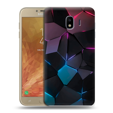 Пластиковый чехол на Samsung Galaxy J4 с принтом Геометрия неона Пластиковый чехол на Samsung Galaxy J4 с принтом Геометрия неона