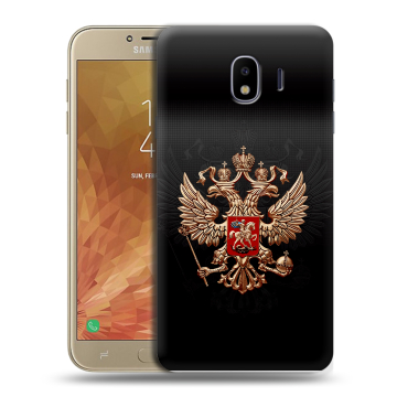 Пластиковый чехол на Samsung Galaxy J4 с принтом Герб России Пластиковый чехол на Samsung Galaxy J4 с принтом Герб России