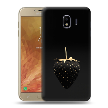 Пластиковый чехол на Samsung Galaxy J4 с принтом Черная клубника Пластиковый чехол на Samsung Galaxy J4 с принтом Черная клубника