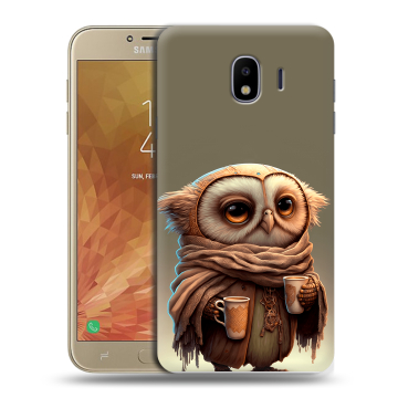 Пластиковый чехол на Samsung Galaxy J4 с принтом Сова Пластиковый чехол на Samsung Galaxy J4 с принтом Сова